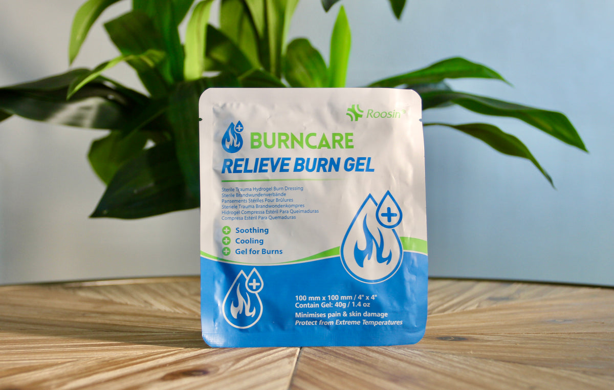 sterile 4 by 4 inch burn dressing for emergency burn care