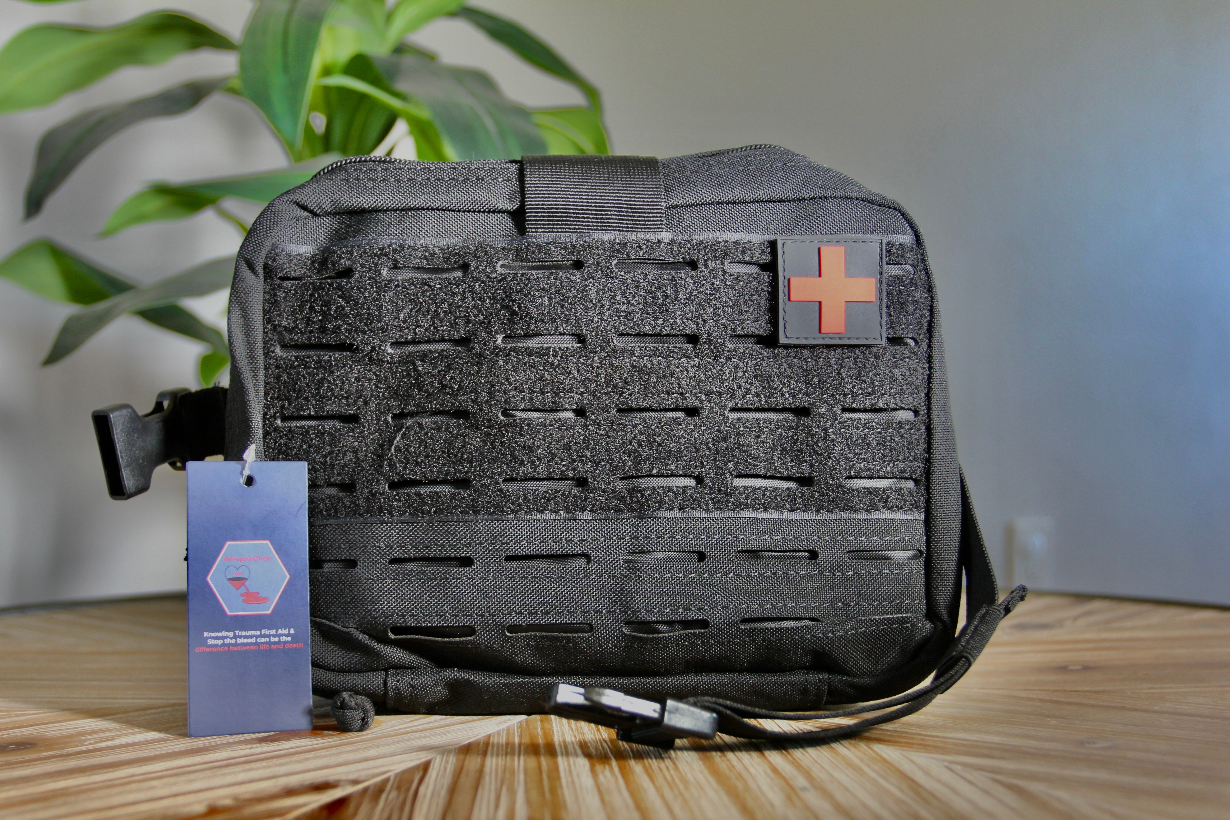 Responder Black IFAK bag only for vehicle, EDC, and emergency medical supply organization