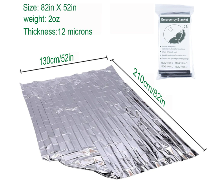 Emergency Survival Foil Blanket – 10 Pack / 20 Pack