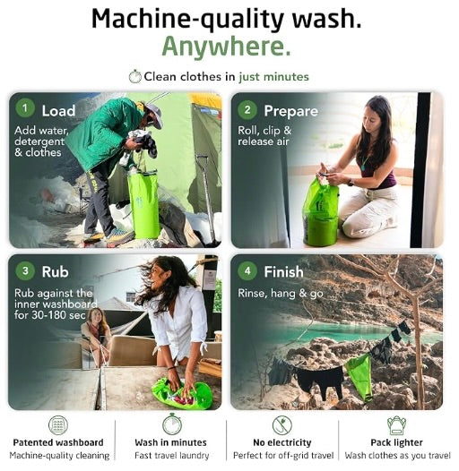 Scrubba Wash Bag, The World’s Smallest Portable Washing Machine